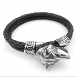 Titanium Leather Bracelet