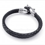 Titanium Leather Bracelet