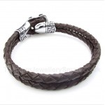 Titanium Leather Bracelet