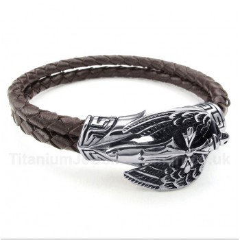 Titanium Leather Bracelet