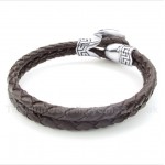 Titanium Leather Bracelet