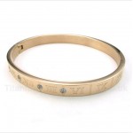 Titanium Diamond Rose Gold Roman Numerals Bracelet