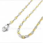 Titanium Gold Womens Necklace