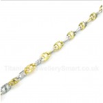 Titanium Gold Womens Necklace