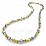 Titanium Gold Hollow Necklace