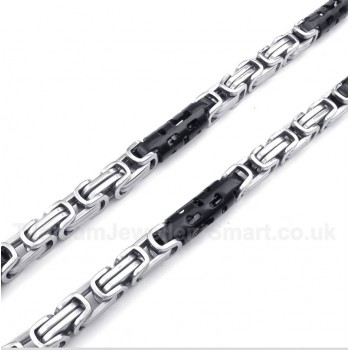 Titanium Black Cylinder Necklace