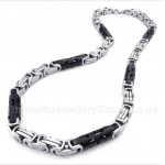 Titanium Black Cylinder Necklace