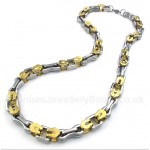 Titanium Gold Layered Necklace