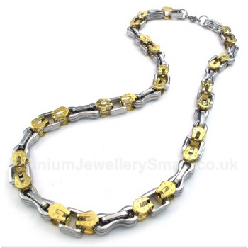 Titanium Gold Layered Necklace