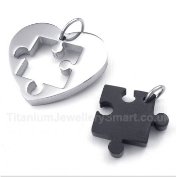 Titanium Gold Male and Female Symbols Couple's Pendant (One Pair)