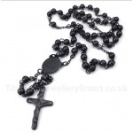 Titanium Black Jesus Necklace