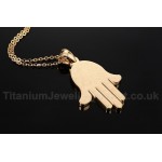 Men's Titanium Pendant Palm PN-427