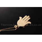 Men's Titanium Pendant Palm PN-427