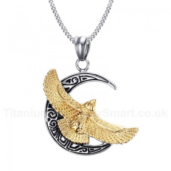 Men's Titanium Pendant Eagles Crescent PN-563