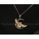 Men's Titanium Pendant Eagles Crescent PN-563