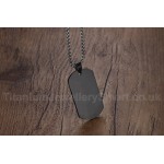 Men's Titanium Pendant 48 mm Allah Black PN-004