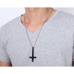 Men's Titanium Pendant 55 mm Cross PN-571