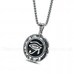 Men's Titanium Pendant 4 cm Eye of Horus Punk PN-762S