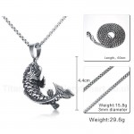 Men's Titanium Pendant 4.4 cm Carp PN-769