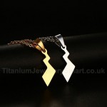 Unisex Titanium Pendant 25.5 cm Pikachu Tail PN-599