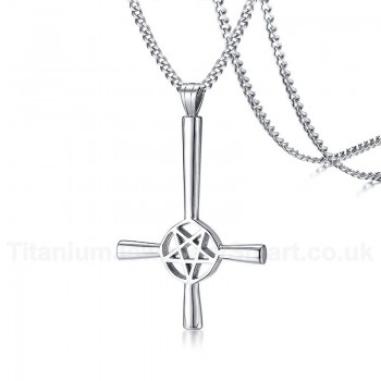 Men's Titanium Pendant Satan Cross PN-1127