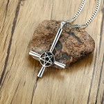 Men's Titanium Pendant Satan Cross PN-1127