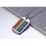 Unisex Titanium Pendant Rainbow Multicolor P PN-003