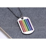 Unisex Titanium Pendant Rainbow Multicolor P PN-003