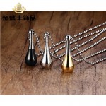 Unisex Titanium Pendant Perfume Bottle Openable PN-026