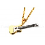 Men's Titanium Pendant 53 mm Guitar Black PN-873