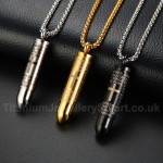 Men's Titanium Pendant Cross Bullet Multi Colours PN-870