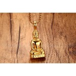 Men's Titanium Pendant 45.2 cm Buddha Statue PN-789