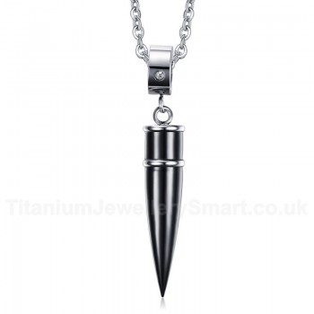 Men's Titanium Pendant Bullet PN-437