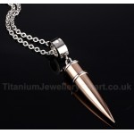 Men's Titanium Pendant Bullet PN-437