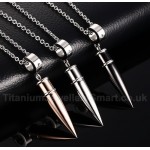 Men's Titanium Pendant Bullet PN-437