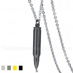 Men's Titanium Pendant Bullet Openable PN-899