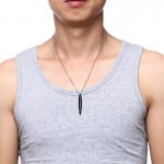 Men's Titanium Pendant Bullet Openable PN-899