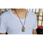 Men's Titanium Pendant Camo Tag Black Tag PN-1070