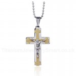 Men's Titanium Pendant Jesus Cross PN-115