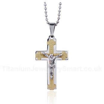 Men's Titanium Pendant Jesus Cross PN-115