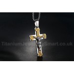 Men's Titanium Pendant Jesus Cross PN-115