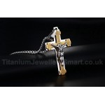 Men's Titanium Pendant Jesus Cross PN-115