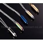 Men's Titanium Pendant 34 mm Multi Colours Bullet PN-451