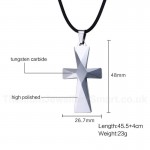 Men's  Pendant Cross 48 mm Tungsten PN-749