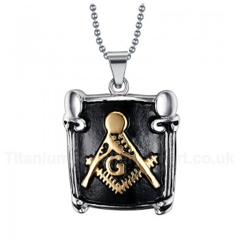 Men's Titanium Pendant Masonic PN-032