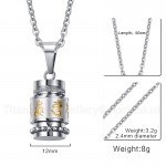 Unisex Titanium Pendant Openable 360 Degree Rotatable PN-692