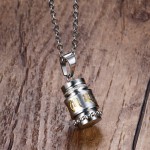 Unisex Titanium Pendant Openable 360 Degree Rotatable PN-692