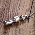 Unisex Titanium Pendant Openable 360 Degree Rotatable PN-692