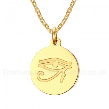 Men's Titanium Pendant 19 mm Eye of Horus Tag PN-686