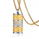 Men's Titanium Pendant Openable PN-1001